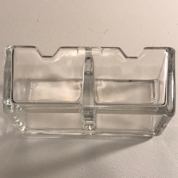 WMF Cromargan glass lidded double condiment dish - Picture 6 of 9